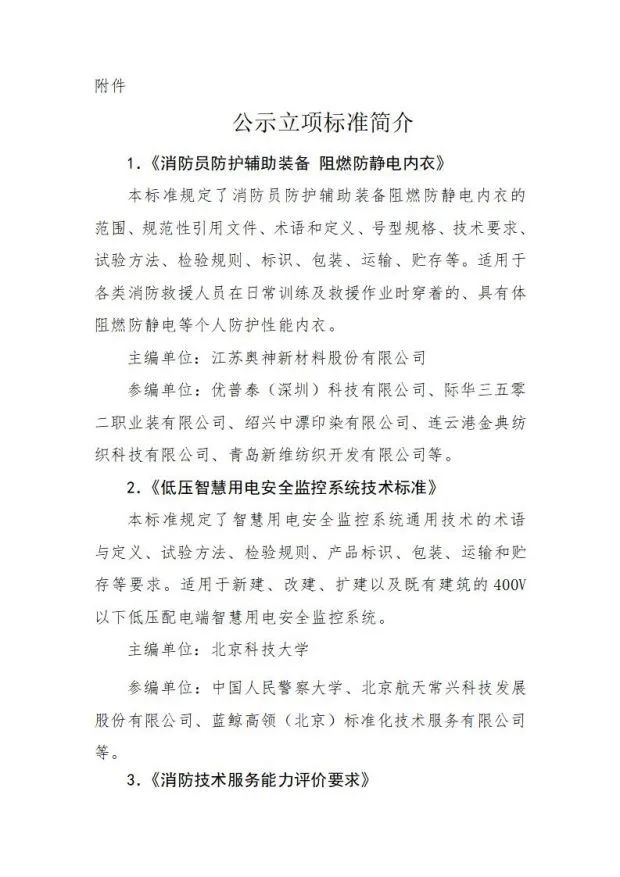 關(guān)于《旋轉(zhuǎn)自動噴水滅火裝置》等4部團體標準立項的公示