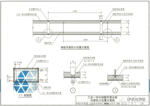 防排煙風(fēng)管做法的參考意見匯總！